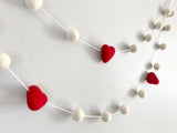 Red & White Heart Garland