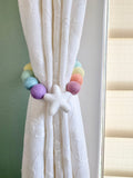 Pastel Rainbow Star Curtain Ties