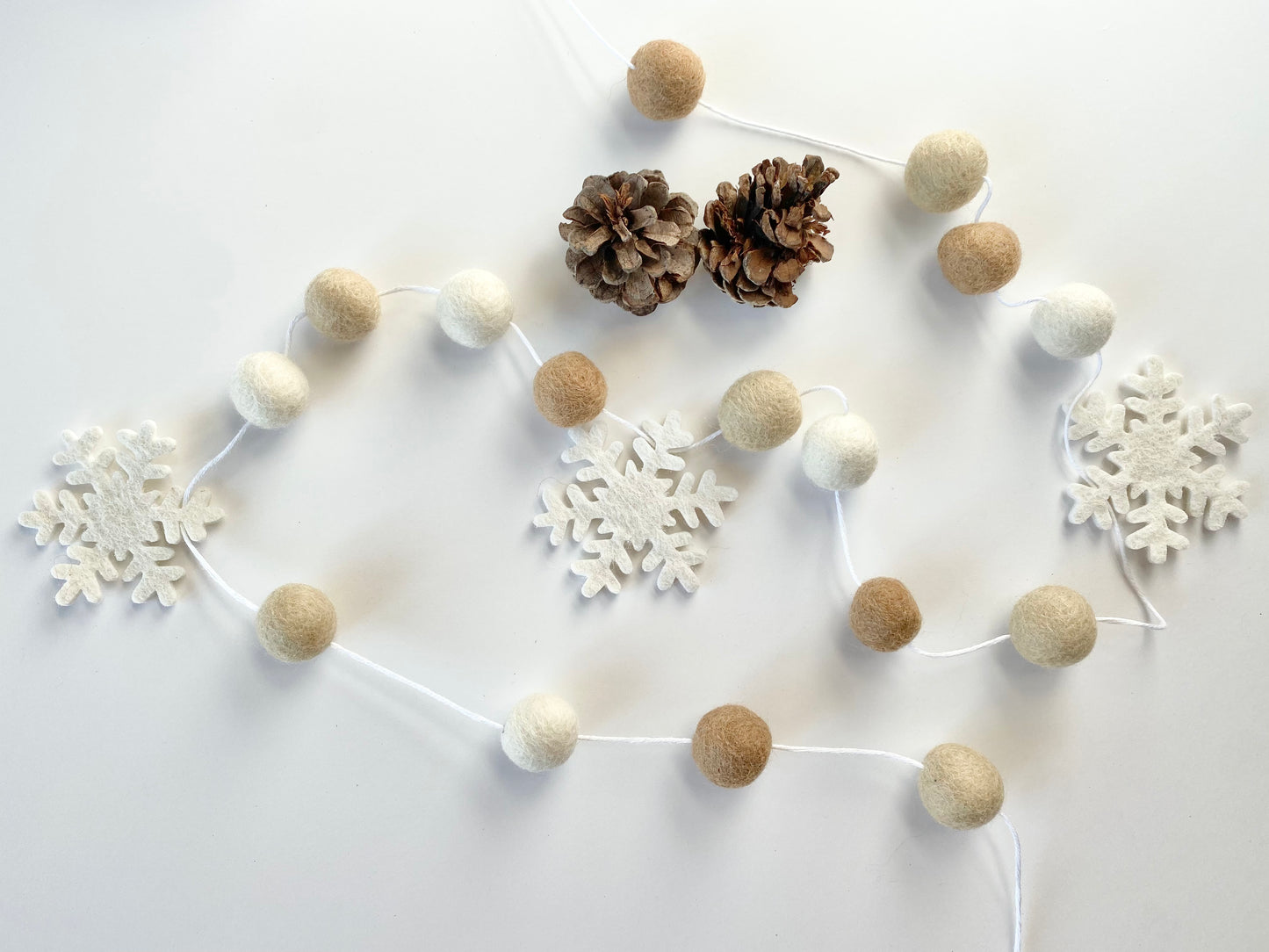 Neutral Snowflake Garland - Best Seller!