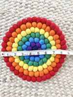 Rainbow Trivet &/or Coaster - Redheadnblue