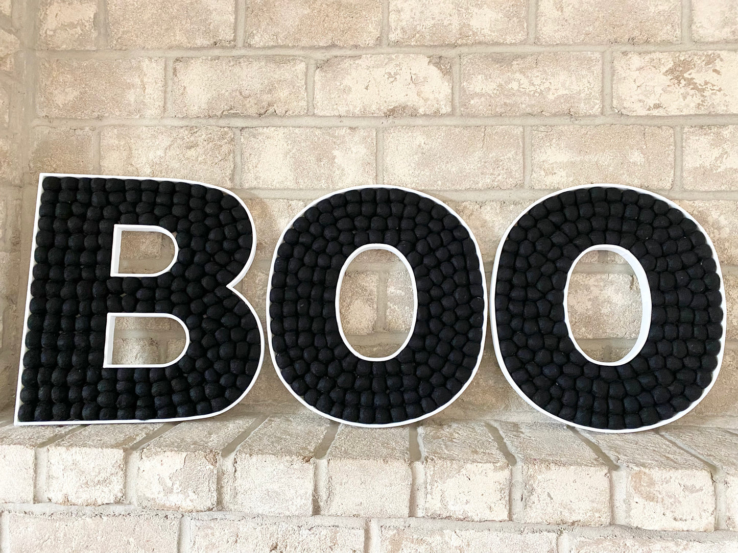 BOO Felt Ball Letters