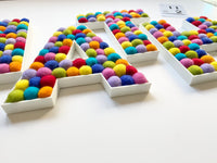 MATH Felt Ball Letters