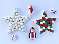 Felt Ball Christmas Star - Redheadnblue