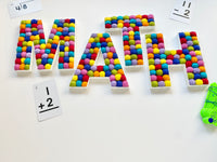 MATH Felt Ball Letters