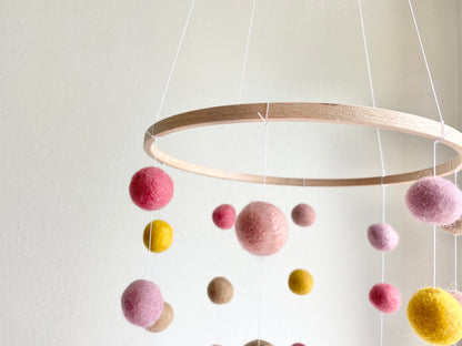 Pinks Gold & Neutral Ceiling Mobile