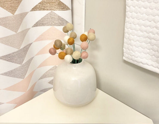Sienna Boho Felt Ball Bouquet