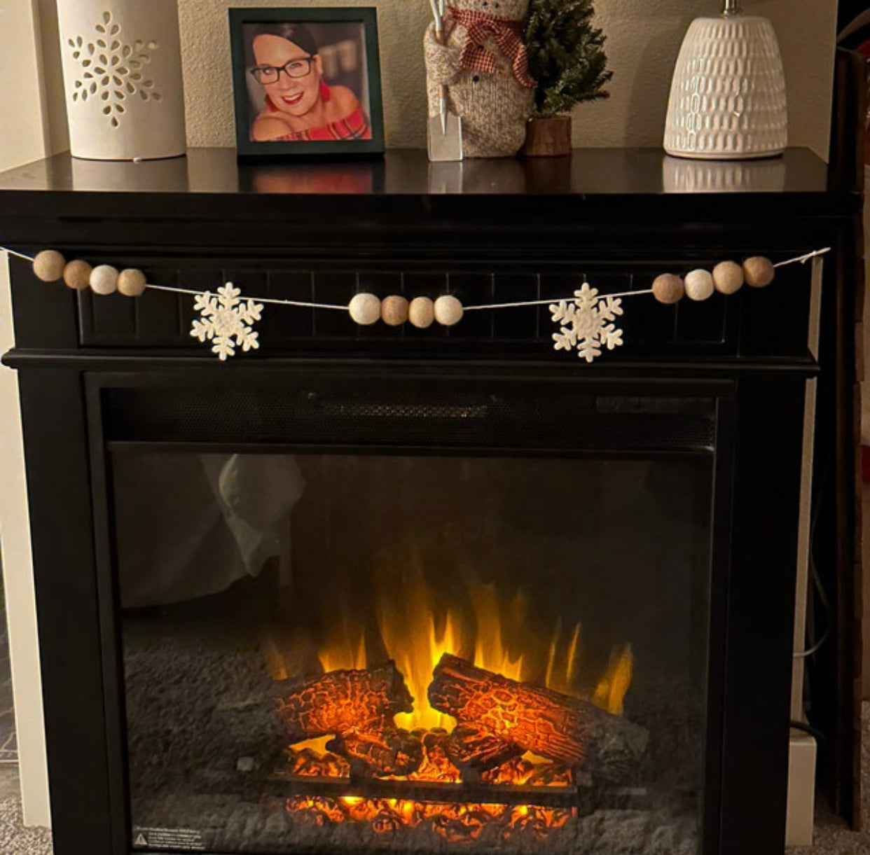 Neutral Snowflake Garland - Best Seller!
