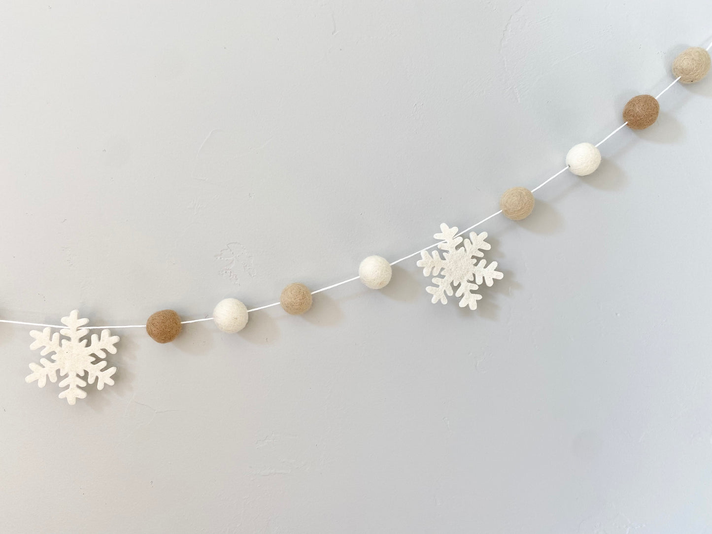 Neutral Snowflake Garland - Best Seller!