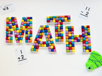 MATH Felt Ball Letters