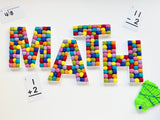 MATH Felt Ball Letters