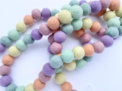 Pastel Rainbow Garland - Wool Jamboree