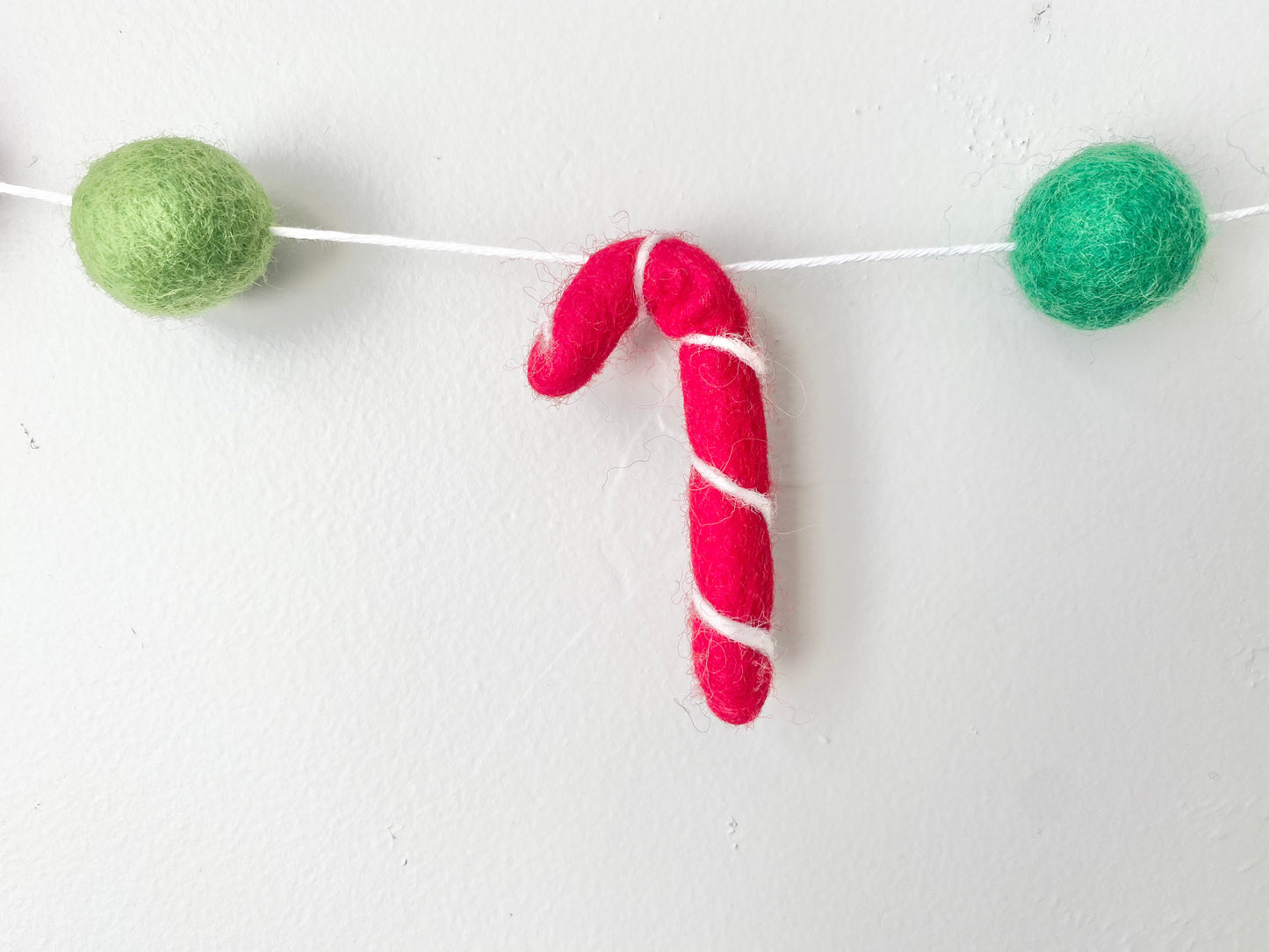 Christmas Colors Candy Cane Garland