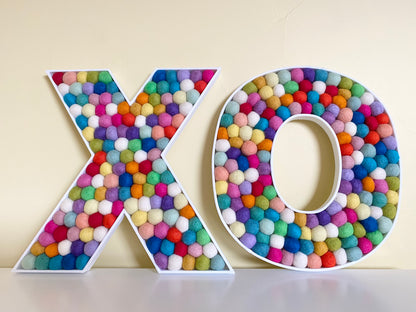 XO Felt Ball Letters