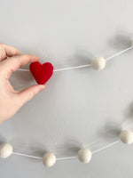 Red & White Heart Garland