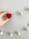 Red & White Heart Garland