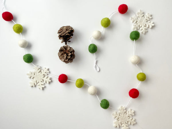 1950s Christmas - 2.5 cm Felt Balls – Wool Jamboree