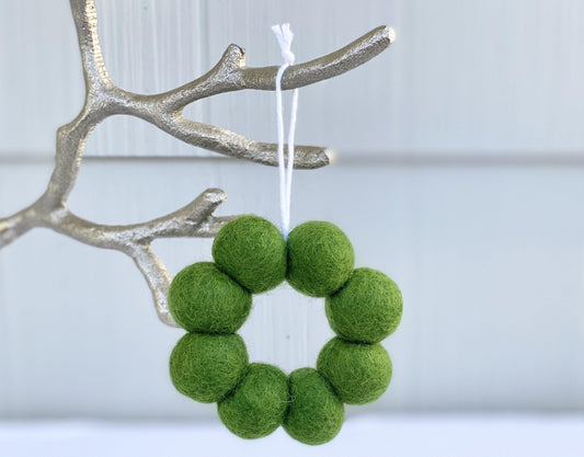 Wreath Ornament - No Bow - Redheadnblue