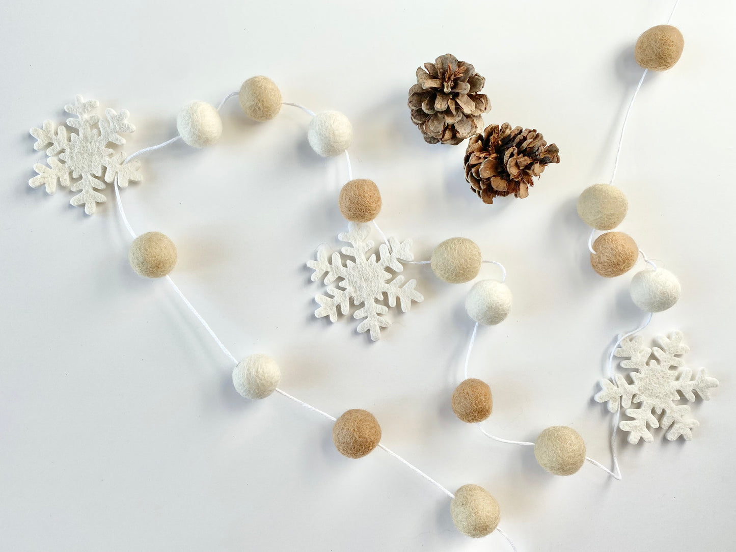 Neutral Snowflake Garland - Best Seller!