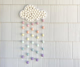 Pastel Rainbow Felt Ball Rain Cloud - Redheadnblue